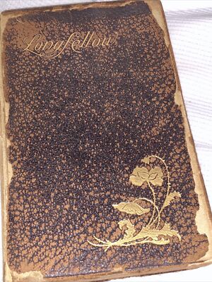 Antique 1893 Poetry Book, EVANGELINE, HW Longfellow Has Damage See Pics-image