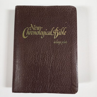 Vintage New Chronological Bible in Large Print 1980 King James KJV Gaddy Clean-image