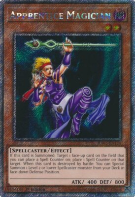 Yugioh! Apprentice Magician - RA03-EN124 - Platinum Secret Rare - 1st Edition Ne-image