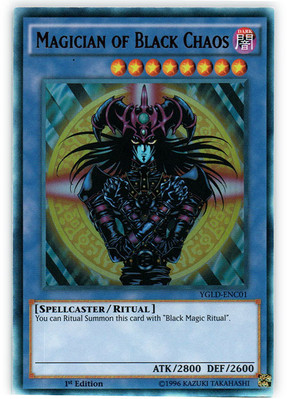 Magician of Black Chaos - YGLD-ENC01 - Ultra Rare - 1st Edition x1 Lightly Playe-image