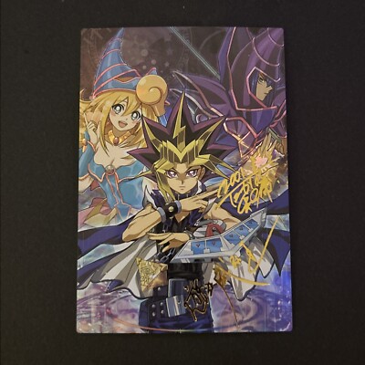 Dark Magician Girl YuGiOh Waifu Doujin Anime Textured Foil Card Signature Card-image