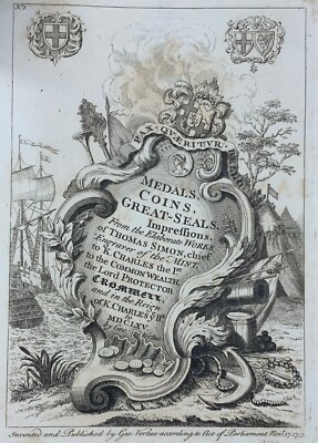 1780 Medals, Coins & Seals (George Vertue) + Scottish Coinage (De Cardonnal)-image