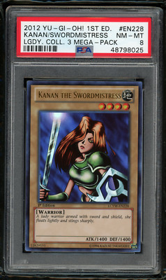 2012 YU-GI-OH! LCYW-EN228 KANAN THE SWORDMISTRESS 1ST EDITON-PSA 8 NM-MINT ✨-image