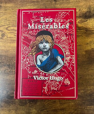 LES MISERABLES Victor Hugo Deluxe Leather Bound Collectible Special Edition Book-image