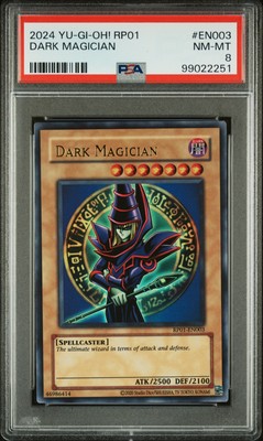 2024 YU-GI-OH! RP01-RETRO PACK #EN003 DARK MAGICIAN PSA 8-image