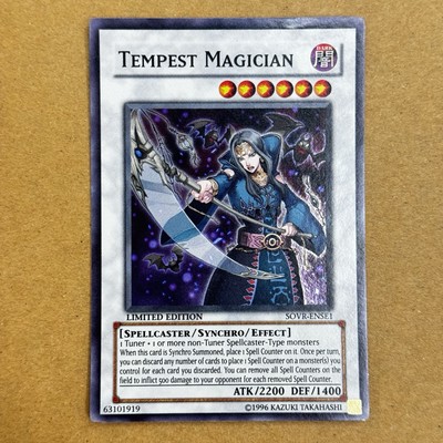 Yu-Gi-Oh! Tempest Magician SOVR-ENSE1 Limited Edition Super Rare NM-image