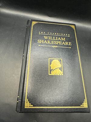 The Unabridged Complete Works of William Shakespeare Black Leather Bound 1997 G1-image