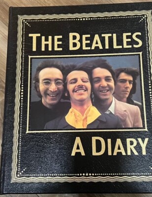 6 collectible leather bound Easton Press books Beatles 2 Kennedy Pope John Que-image