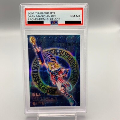 PSA8 Yu-Gi-Oh Dark Magician Girl Dungeon Dice Monster DDM Blue Secret Rare 2001-image