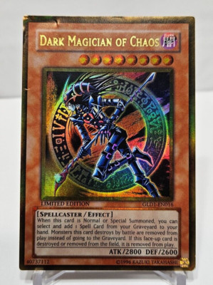 Dark Magician of Chaos GLD1-EN016 Gold Rare Yugioh 5324-image