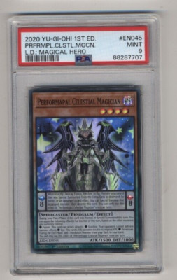 Yu-Gi-Oh Performapal Celestial Magician PSA 9 LED6-EN045 Unlimited Magical Hero-image