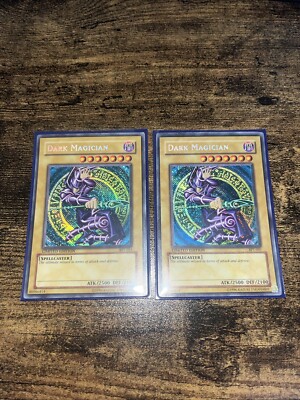 2x Yugioh Dark Magician BPT-001 Reverse Secret Rare Limited Edition MISPRINTS MP-image