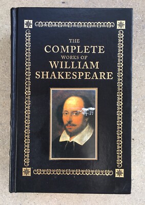 Complete Works William Shakespeare Leather Book As New Gilt -image