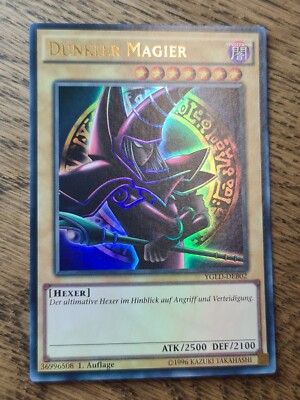 Dark Magician (V.2 - Ultra Rare)●YUGIOH●YGLD●2015●GERMAN●1st EDITION●NM●DR013-image