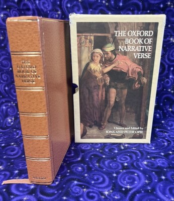 The Oxford Book of Narrative Verse by Iona and Peter Opie Leather bound/slipcase-image