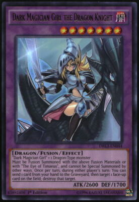 Yu-Gi-Oh! Dragons of Legend Unleashed Dark Magician Girl Knight DRL3-EN044 2016-image