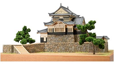 Woody Joe 1/150 Bicchu Matsuyama Castle Wooden Model Assembly Kit-image