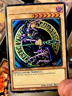 Yugioh SBC1-ENA01 Dark Magician 🪄1st Original Art Secret Rare 💎 Speed Duel-image
