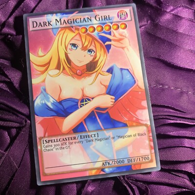 DARK MAGICIAN GIRL YU-GI-OH! GODDESS STORY Anime Girl Waifu Card Pink 2-image