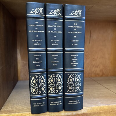 The Collected Essays of Sir William Osler McGovern and Roland Volumes I, II, III-image