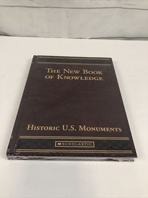 The New Book of Knowledge  Historic US Monuments Leather Bound Sealed-image