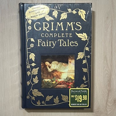 Grimm's Complete Fairy Tales Leather Bound Hardcover Book 1993 Barnes & Noble -image