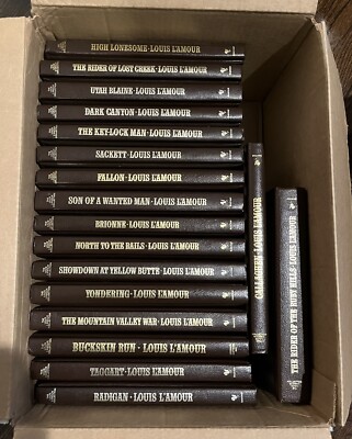 LOUIS L'AMOUR LEATHERETTE BOOKS - YOU PICK YOUR TITLES-image