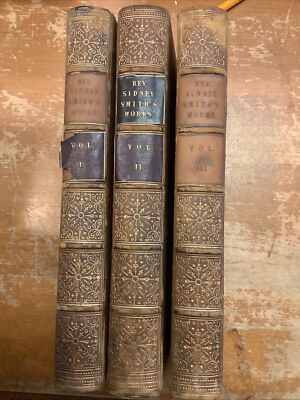 The Works of the Rev. Sydney Smith leather 3 volumes 3rd ed. 1845-image