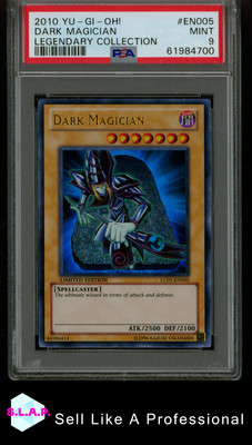 DARK MAGICIAN LEGENDARY COLL YU-GI-OH! LEGENDARY COLLECTION 2010 EN005 PSA 9-image