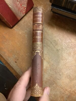 James Russell Lowell Leatherbound Fireside Travels 1891-image