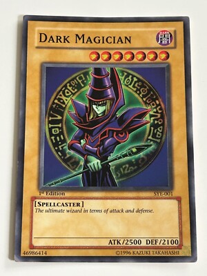 1st Edition Dark Magician - SYE-001 - YuGiOh! Starter Deck: Yugi Evolution - LP-image