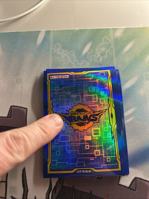 Yugioh LINK VRAINS Blue OCG Sleeves 15x Gem Mint-image