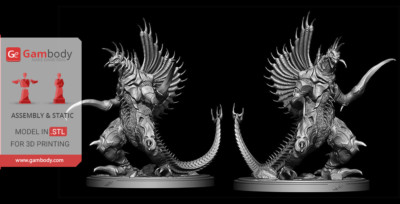 Gigan Resin Sculpture Statue Model Kit Unpainted/Unassembled-image