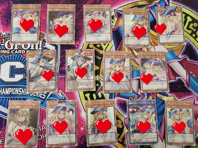 Yugioh Orica - Dark Magician Girl Sexy Pose Set Of 14-image