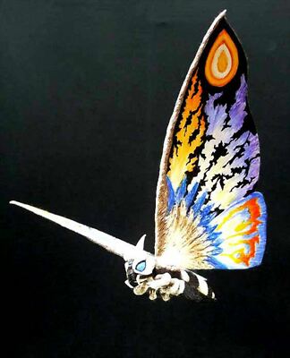 Rainbow Mothra 1998 Resin Assembly Kit GOWROW King Gidra Movie Monster Figure-image