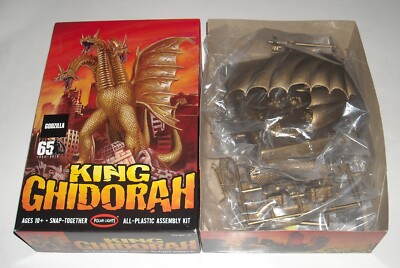 KING GHIDORAH POLAR LIGHTS SNAP TOGETHER MODEL KIT NEW MIB GODZILLA FRANCHISE-image