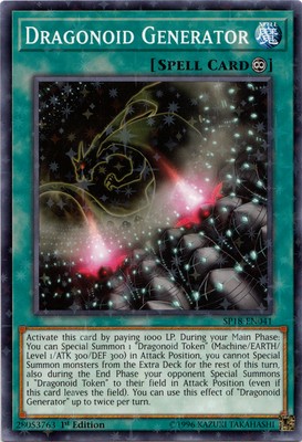 Dragonoid Generator - SP18-EN041 - Starfoil Rare - 1st Edition - Lightly Played-image