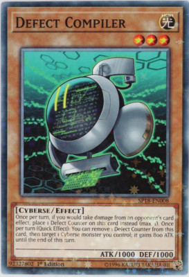 Yugioh Defect Compiler SP18-EN008 Starfoil Rare 1st Edition-image