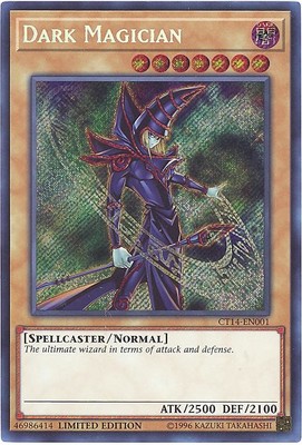 Yu-Gi-Oh Card - CT14-EN001 - DARK MAGICIAN (secret rare holo) - NM/Mint-image