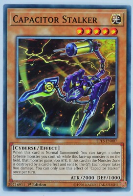 Yugioh Capacitor Stalker SP18-EN007 Common 1st Edition-image