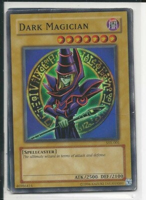 YuGiOh Dark Magician - SYE-001 - Super Rare - Unlimited Edition Heavily Played-image