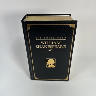 The Unabridged William Shakespeare Courage Books- VERY GOOD Leather Bound-image