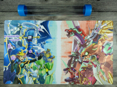 Ygomat VRAINS Custom Duel Battle Field Playmat TCG Mat Free High Quality Tube-image