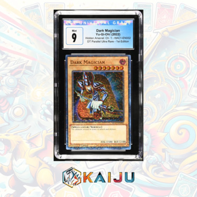 Yu-Gi-Oh! Dark Magician 2022 HAC1-EN002 DT Parallel Ultra Rare 1st Ed CGC 9-image