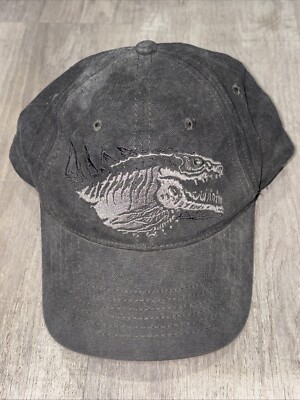 Vintage 1998 Godzilla Movie Promo Cap Hat Velco Adjustable Dark Grey-image