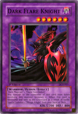 Dark Flare Knight DCR-017 - Super Rare - Lightly Played Unlimited YuGiOh! TCG-image