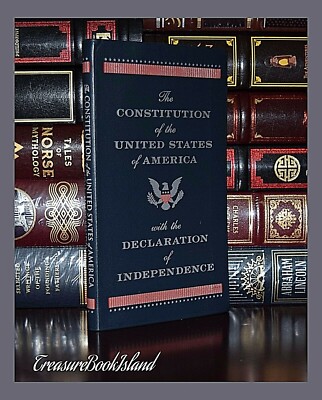 The Constitution & Declaration of Independence Pocket New Leather Collectible-image