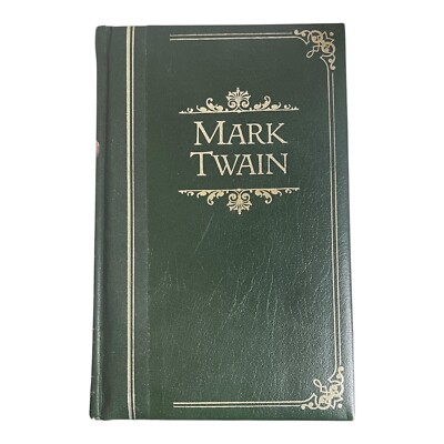 Mark Twain Anthology - Leatherbound Amaranth Press 1984 Tom Sawyer Huck Finn-image
