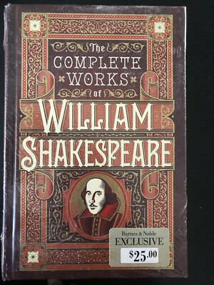 THE COMPLETE WORKS OF WILLIAM SHAKESPEARE SEALED LEATHER BOUND BOOK BRAND NEW ~-image