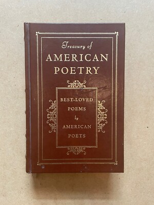 Treasury Of American Poetry 1993 Leather Bound Barnes & Noble Book Best Loved-image